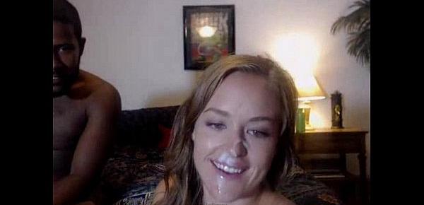  busty gf gets facial from bbc